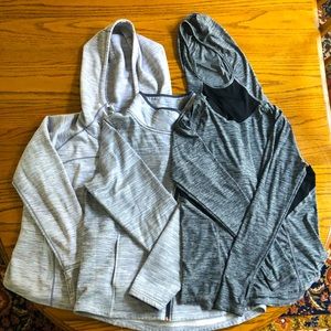 Workout hoodies/zip-ups bundle of 3 - sizes M and L
